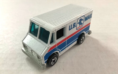 Hot Wheels LETTER GETTER - Vintage 1977 US MAIL Truck - METAL Base HONG KONG