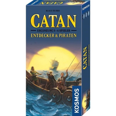 KOSMOS Catan Entdecker & Piraten Ergänzung Für 5-6 Spieler – Erweiterung Für Bis Zu 6 Personen | Ab 12 Jahren, 120 Min. Spieldauer