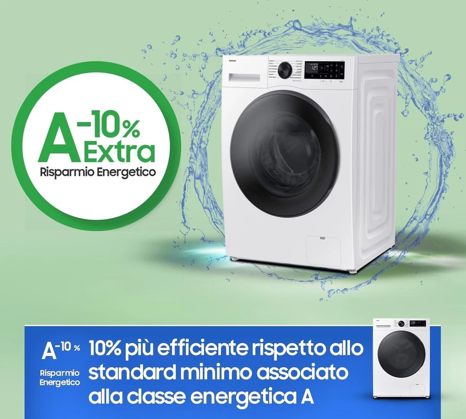 Lavasciuga Samsung 9/6Kg smart wifi WD90DG5B15BEET Classe energetica A imballata - Immagine 3 di 4