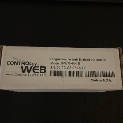 X-WR-444-E Programmable Web-Enabled I/O Module. ControlByWeb.