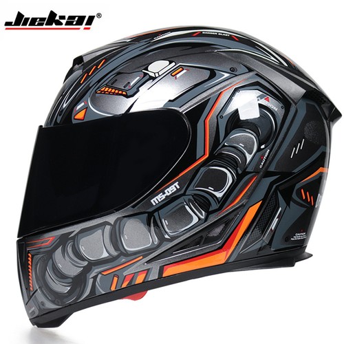 Bluetooth Full Face Motorcycle Helmet Double Lens Bike Bicycle Crash Helmet DOT - Foto 40 di 60