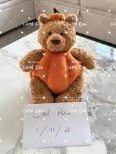 Authentic Retired Pumpkin Bartholomew Bear Jellycat BNWT