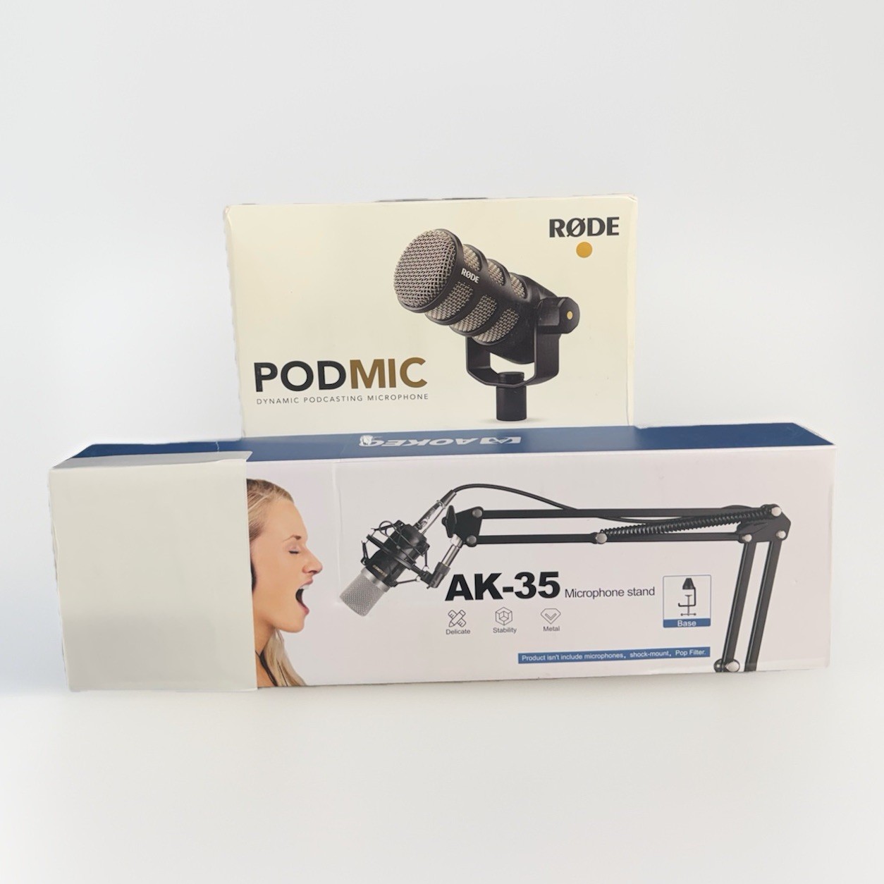Rode PodMic Dynamic Podcasting Microphone W/ XLR Cable and Mount