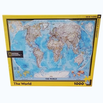 National Geographic World Map Puzzle 1000 Piece New Sealed New