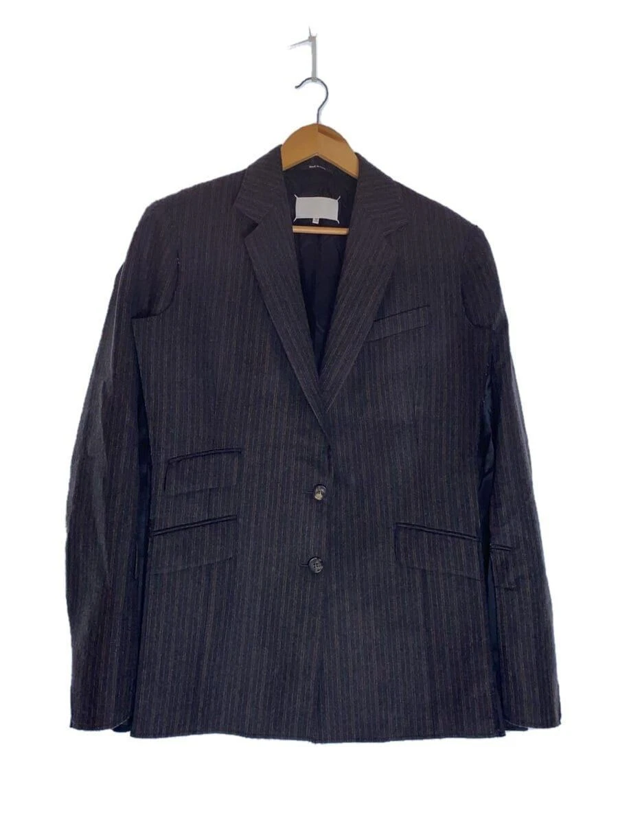 Giacca sartoriale Maison Margiela marrone lana mantello 36 righe S29BN0348 usata