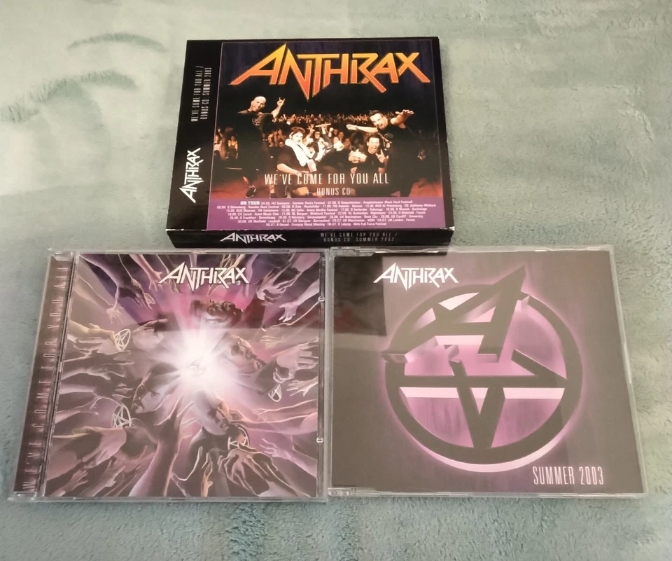 Anthrax We've Come For You All CD + Bonus Maxi (Slayer Metallica Megadeth) - Bild 3 von 4
