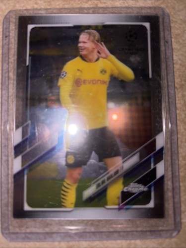 2020-21 Topps Chrome UEFA Champions League Erling Haaland #49 Mint Invest🔥🔥
