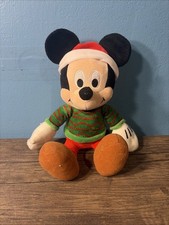 Mickey Mouse Christmas Plush Decoration 10" - Mickey Wearing Christmas Sweater