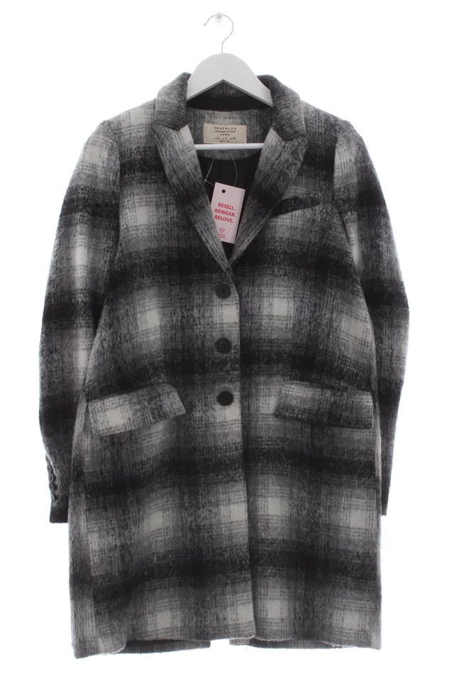 TRAFALUC Manteau mi-saison Dames Manteau T EU 36 noir-blanc style décontracté - Photo 4/4