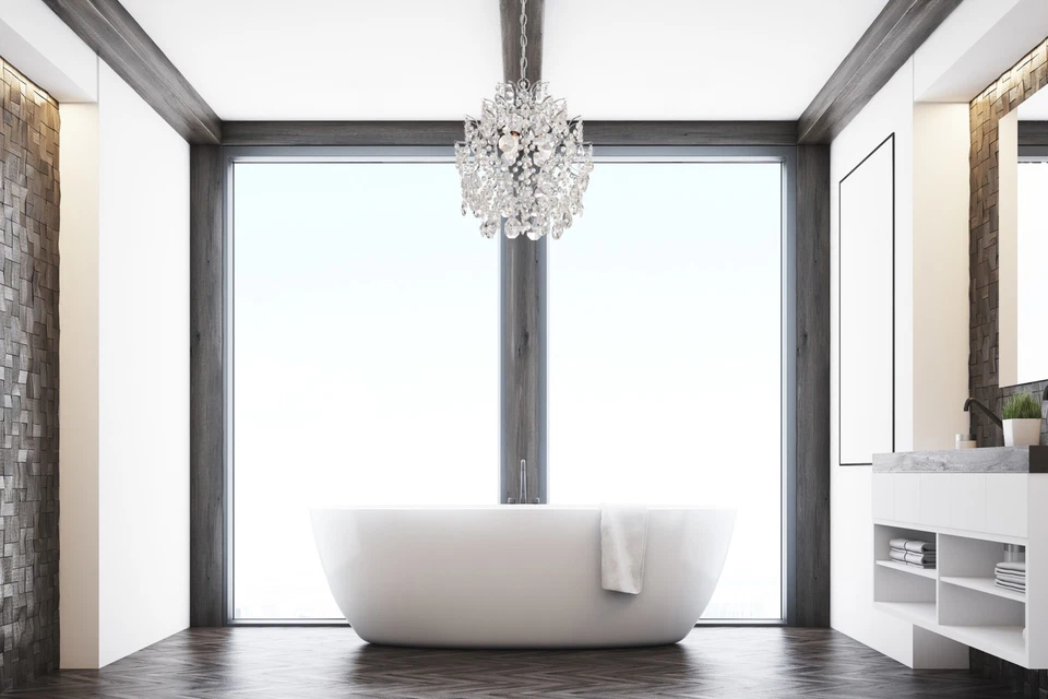 Minka Lavery 3150-77 Isabella's Crown 14"W 3 Light Crystal - Chrome - Image 4 of 4