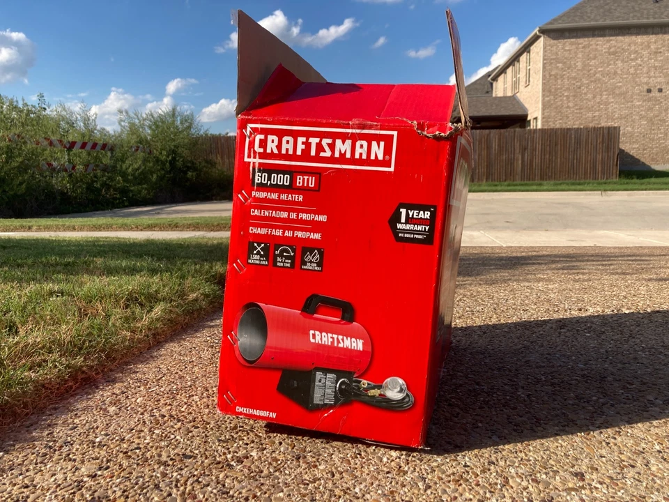 Calentador de propano de aire forzado portátil Craftsman 60.000 BTU Foto 3 de 4