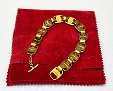 Salvatore Ferragamo Vara Chain Bracelet with Storage Bag 44077