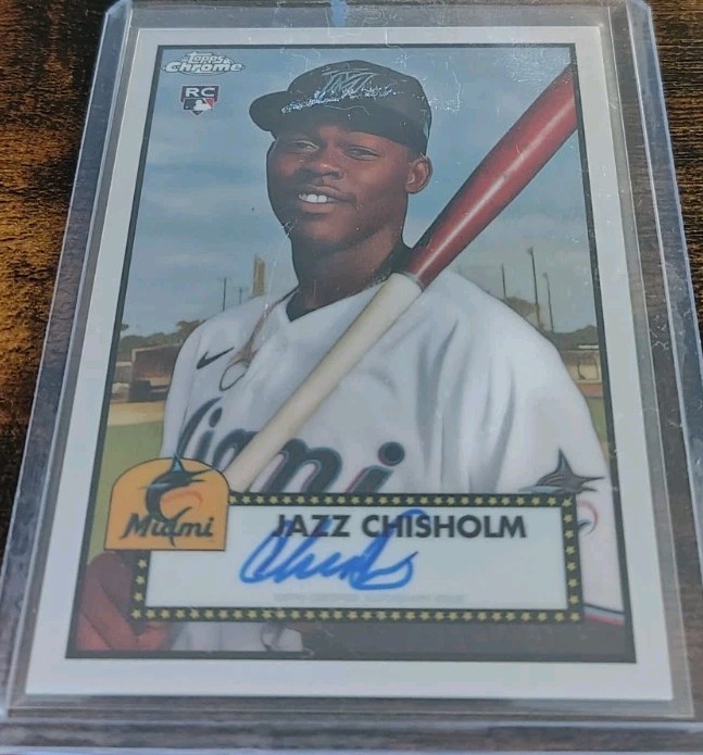 2021 Topps Chrome Platinum Anniversary - Autographs Jazz Chisholm RC #PA-JZC