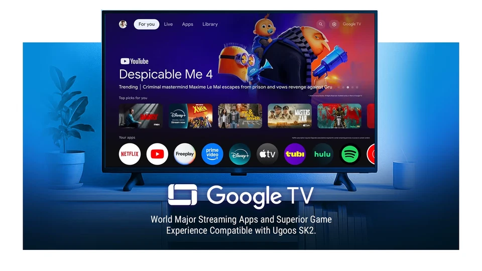 SK2 Smart TV Box Android 12 ARM Cortex-A55 4GB 32GB Wifi6 BT5.2 100M Set Top Box - Image 3 of 4