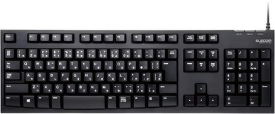 ELECOM keyboard wired Membrane 10 million times high durable black TK-FCM06