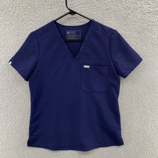 FIGS Scrub Top Womens Small Blue Catarina One Pocket Technical Collection