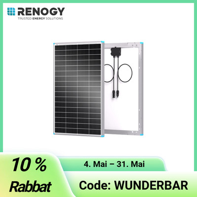 RENOGY Solarmodul 175W 12V Monokristallin Solarpanel 16BB N-typ 25%Hoch-Effiziei