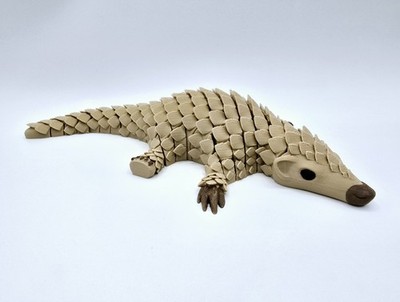 Pangolin Flexi | 3D Printed Realistic Animal | Flexible Articulated Desk Toy Pet