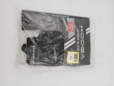 Kooga Grip Glove Mens Large Black Football Rugby Training Gloves Super Grip Palm