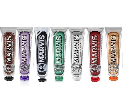 Marvis Toothpaste 85/75ml Strong Mint, Whitening Mint, Amarelli , Orange Blossom