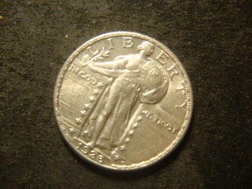 1926 BU AU BOLD DATE Standing Liberty Quarter Near FH Premium Coin NCX