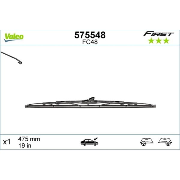 Wischblatt Valeo 575548 FüR Alfa Romeo Ford Opel VW CitroëN Fiat Lancia Seat-image