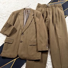 Christian Dior 80s Vintage Wool Suit Set Brown Size M Rare