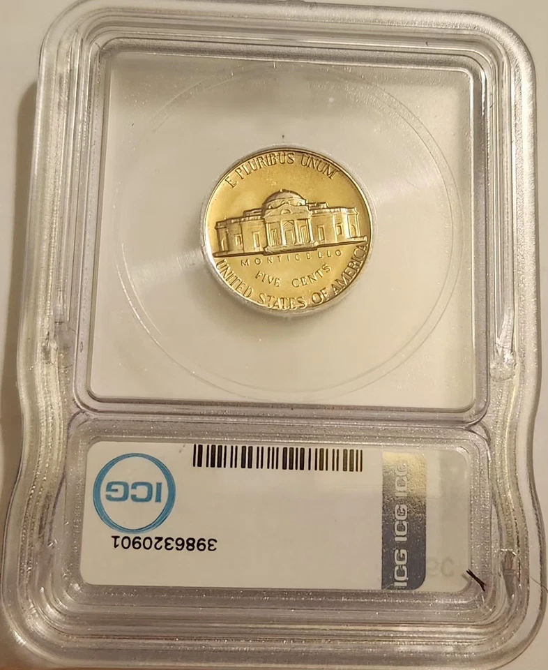 1967 SMS Jefferson Nickel ICG Certified MS69 Hutto Signed TOP POP - Image 2 of 4