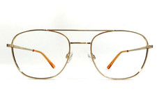 Randolph Eyeglasses Frames S145 FGN Brushed Gold Pilot Wire Rim 58-21-145