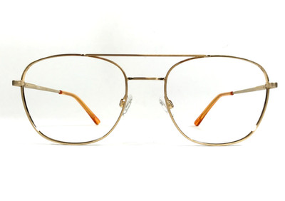 Randolph Eyeglasses Frames S145 FGN Brushed Gold Pilot Wire Rim 58-21-145