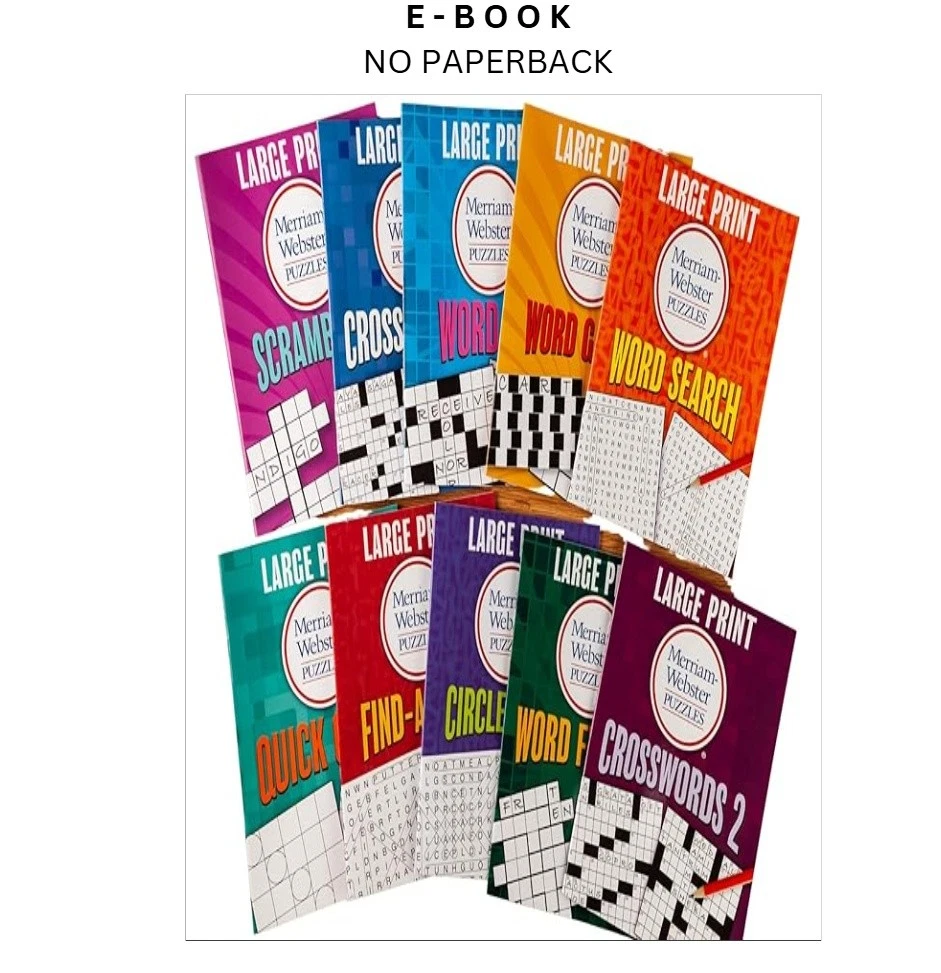 Buy Large Print Merriam-Webster Puzzles 10 ebook, instant digital download PDF from LD Global