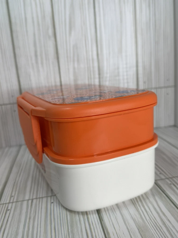 Naruto Bento Box And Plastic Water Bottle Orange Fork Spoon 2 Trays New Naruto Bento Box And Plastic Water Bottle Orange Fork Spoon 2 Trays New