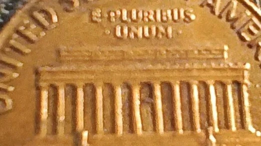Lincoln Memorial Penny 1969 D floating-roof penny, MULTIPLE ERROR COIN Has FG - Image 4 of 4