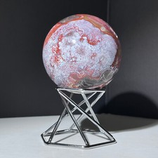 Bola de ágata loca mexicana natural 313 g espíritu bola de cristal decoración