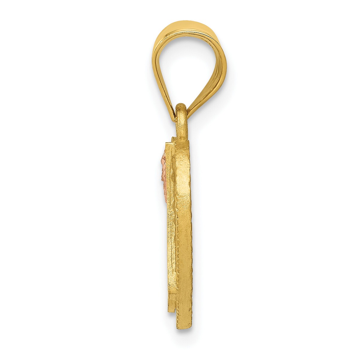 10k Gold Pendant, Mens Avariah Solid 14K Yellow Gold Triple Turtle