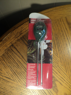 3 Way Soil Meter  10-1/4'' Tall   w/ Plastic Case