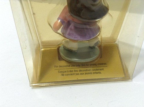 New! RARE!! 2001 Hallmark Merry Miniatures Kid Collection Glitter Brunette - Picture 3 of 4