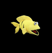 PROFESSIONAL YELLOW BLACKLIGHT FISH PUPPET BUBBLES BRAND NEW FREE SHIPPING