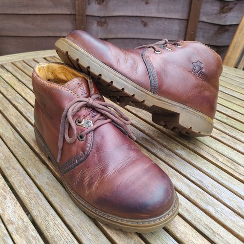 Panama Jack Brown Leather Boots UK 7 EU40 Ankle Lace up Waterproof Made in Spain - Picture 14 of 23