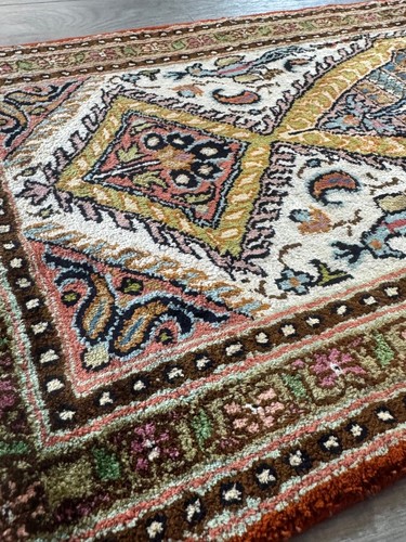 Kashmir Seide Perserteppich GEREINIGT / WASHED 126 cm x 38 cm G0032 - Bild 13 von 16
