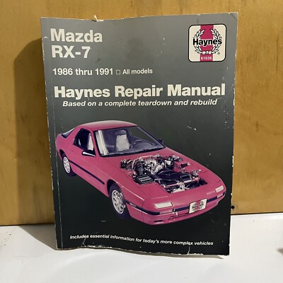 Haynes Repair Manual - Mazda RX-7 FC (1986-1991) - 61036