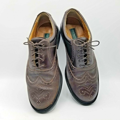 Brown Leather Wingtip Oxford Shoes 