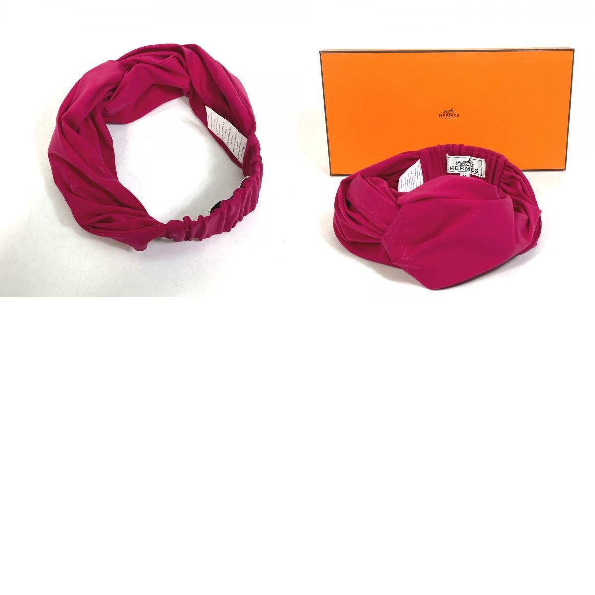 HERMES 2022 model eugenia Headband hair accessories hair band pink Eugenia Kim Karyn Knotted Headband-Coral (Hair Accessories  main image 2