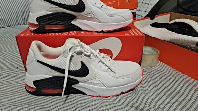 Nike Air Max Excee Shoes Mens Size 13 White Orange Running CD4165-113 Sneakers ?Nike Air Max Excee Running Shoes White Black Mens Size 13  main image 2