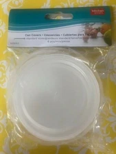 Al-De-Chef  6 Pieces Plastic Cover for Pet Food Can Lid, Large, Clear
