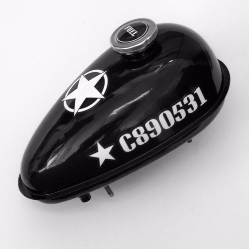 2-Stroke Motorized Bicycle Gas Tank & Engine Decal Kit US Army Graphics - Bild 3 von 5