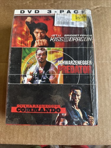 DVD 3 - PACK  Predator / Kiss Of The Dragon / Commando) 3 DVD - Box SET - Picture 1 of 2