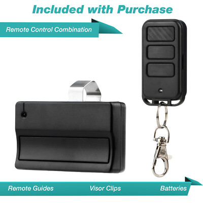 2-Pack Garage Door Remote Opener – Replacement For LiftMaster 371LM & Chamberlain 950CD (Purple Learn Button, 2005-2011 Models)