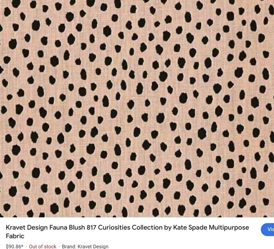 Un par de fundas de almohada tela Kravet colección Kate Spade color fauna rubor Foto 3 de 3