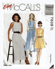 McCall's #7608 Dresses Sewing Pattern Size 12 14 16